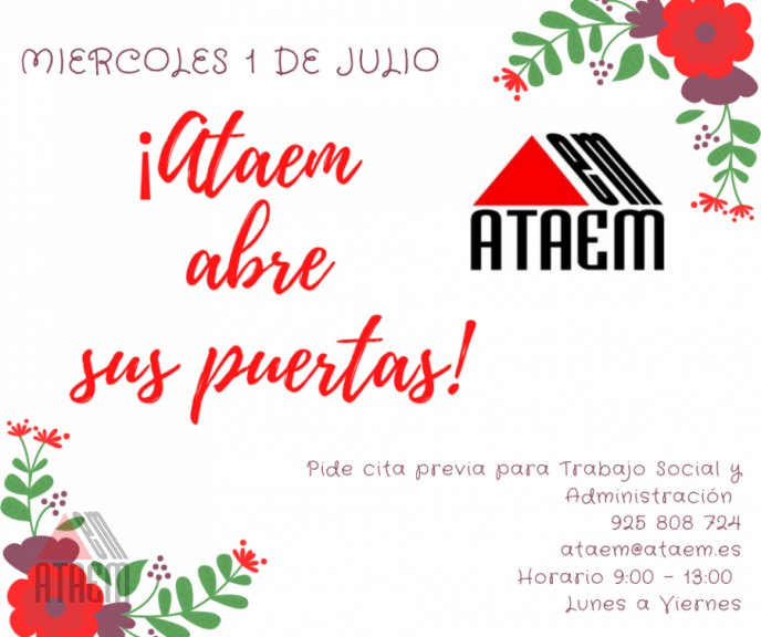 ATAEM VUELVE A ABRIR SUS PUERTAS