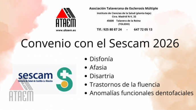 CONVENIO CON EL SESCAM 2026 SERVICIO DE LOGOPEDIA