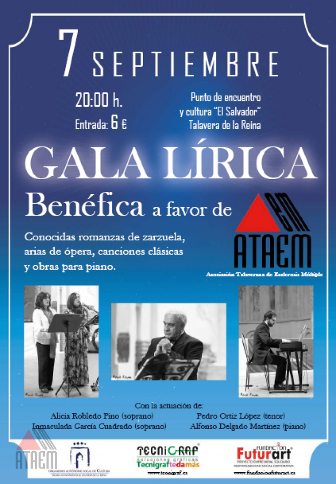 GALA LÍRICA BENÉFICA A FAVOR DE ATAEM