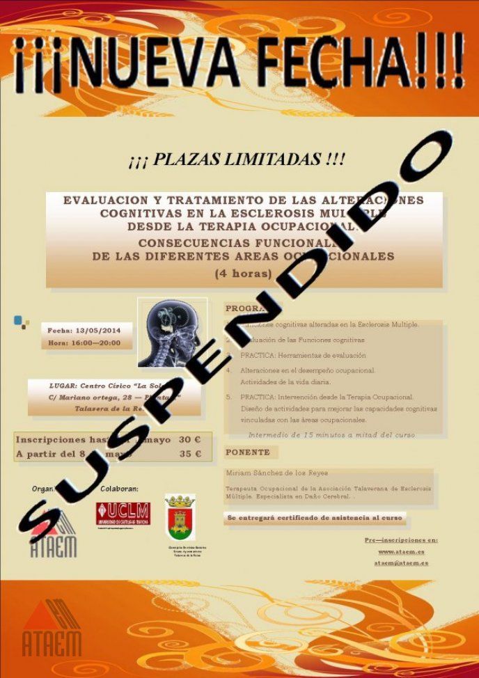 SUSPENDIDO Curso Terapia Ocupacional Teorico Practico 2014